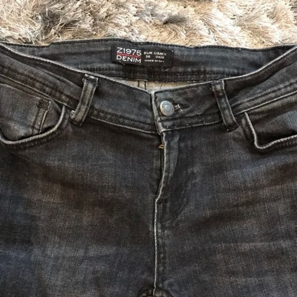 ZARA Z1975 Denim Distressed Skinny Jeans Sz 4 - Picture 3 of 5